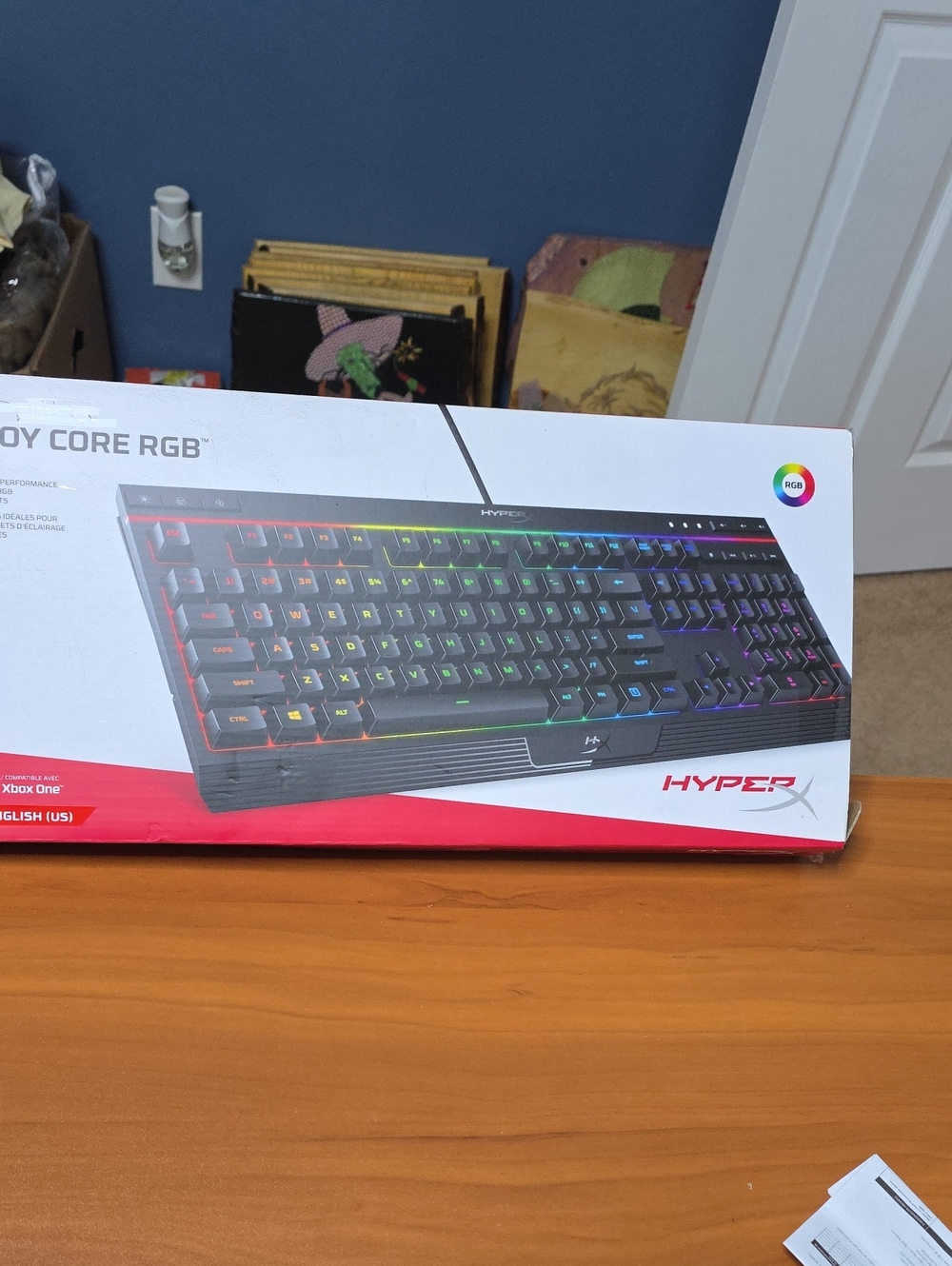 Hype Alloy Core RGB Gaming Keyboard - Black with Red Accent